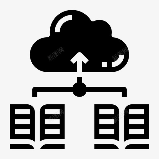 云存储在线教育38填充svg_新图网 https://ixintu.com 存储 在线教育 填充