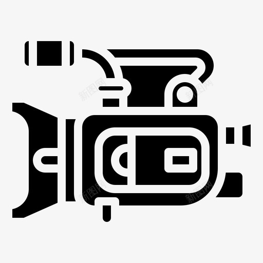摄像机新的和杂志4填充svg_新图网 https://ixintu.com 摄像机 新的 杂志 填充