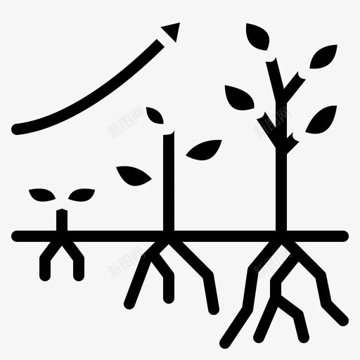 生长植物生态环境12字形svg_新图网 https://ixintu.com 生长 植物 生态环境 字形