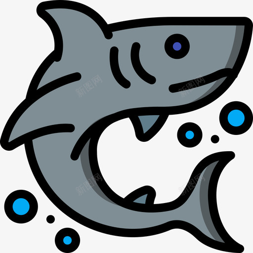 鲨鱼潜水42线色svg_新图网 https://ixintu.com 鲨鱼 潜水 线色