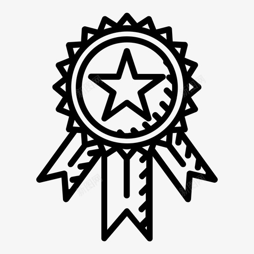 奖章冠军勋章svg_新图网 https://ixintu.com 奖章 冠军 勋章 奖品 明星 胜利 学校教育