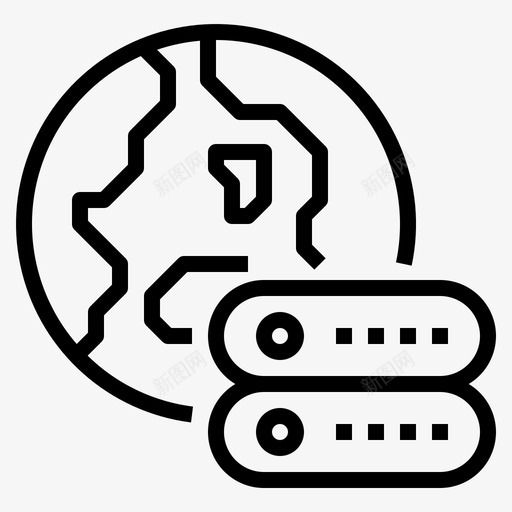 服务器网络技术23线性svg_新图网 https://ixintu.com 服务器 网络技术 线性
