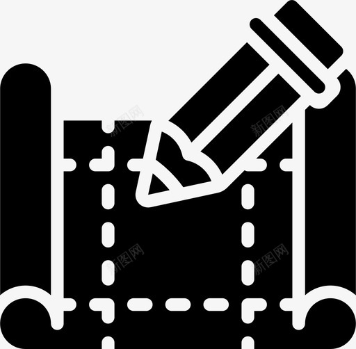 蓝图图纸2填充svg_新图网 https://ixintu.com 蓝图 图纸 填充