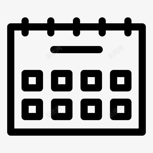 日历业务办公室svg_新图网 https://ixintu.com 日历 业务 办公室 日程表 工作