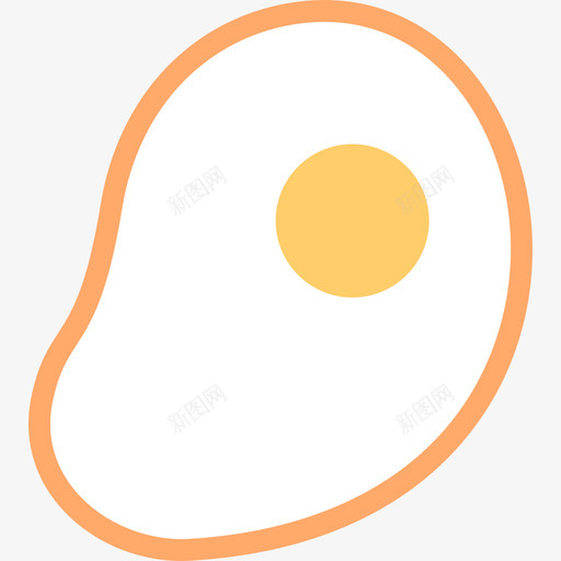 煎蛋食物206原色svg_新图网 https://ixintu.com 煎蛋 食物 原色
