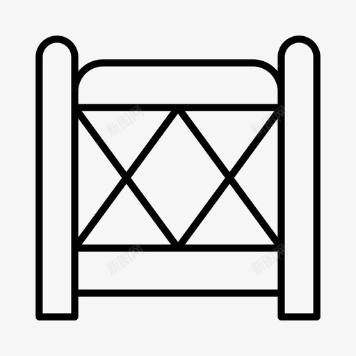 大门栏杆栅栏svg_新图网 https://ixintu.com 大门 栅栏 栏杆 围栏