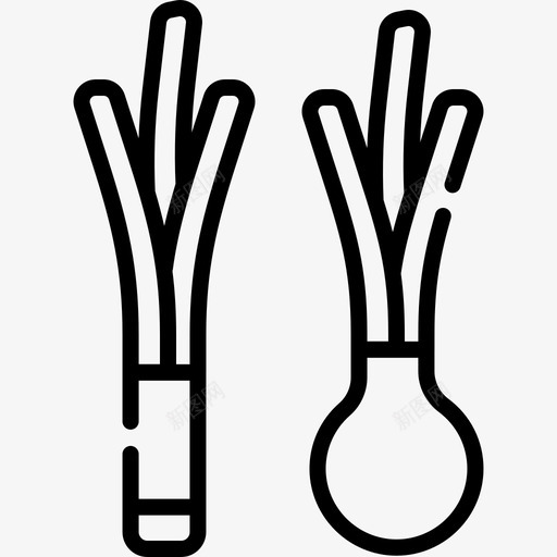 韭菜健康食品50直系svg_新图网 https://ixintu.com 韭菜 健康食品 直系