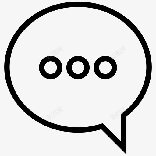 语音泡沫语音气泡聊天气泡svg_新图网 https://ixintu.com 聊天 语音 气泡 泡沫 信息 文本 简单 线路 图标