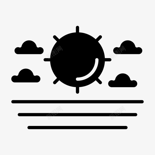 夏日云彩阳光svg_新图网 https://ixintu.com 夏日 云彩 阳光 温暖 自然 户外 雕文