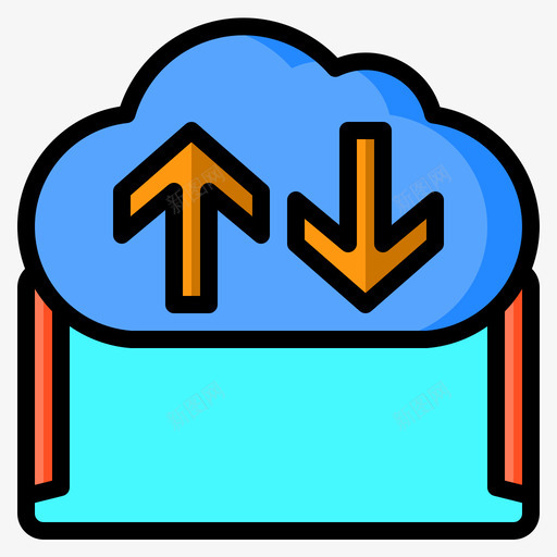 智能手机云技术44线性颜色svg_新图网 https://ixintu.com 智能 手机 技术 线性 颜色