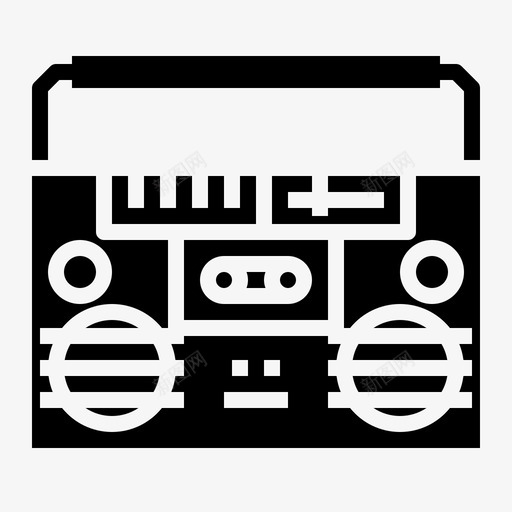 盒式收音机回复装置1填充svg_新图网 https://ixintu.com 盒式 收音机 回复 装置 填充
