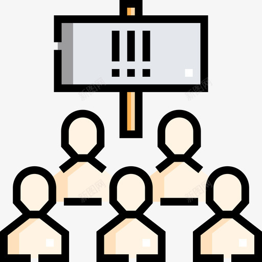 抗议破产12线性颜色svg_新图网 https://ixintu.com 抗议 破产 线性 颜色