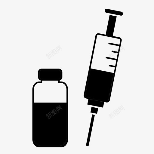 注射剂和瓶子诊所健康svg_新图网 https://ixintu.com 注射剂 瓶子 诊所 健康 保健 医疗 医学