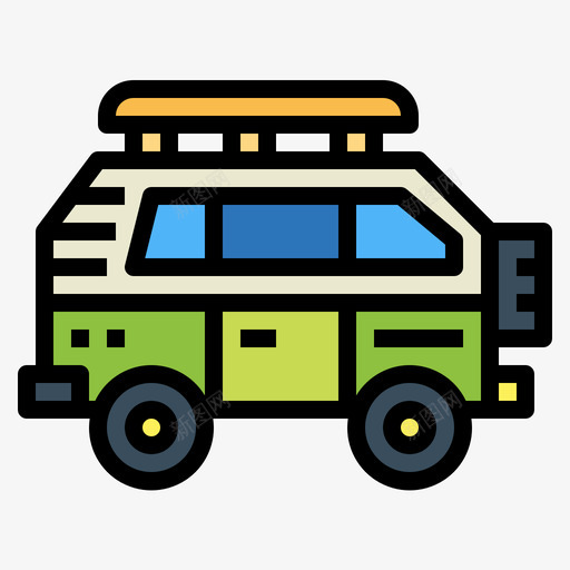 厢式货车9辆车线性颜色svg_新图网 https://ixintu.com 厢式 货车 9辆车 线性 颜色