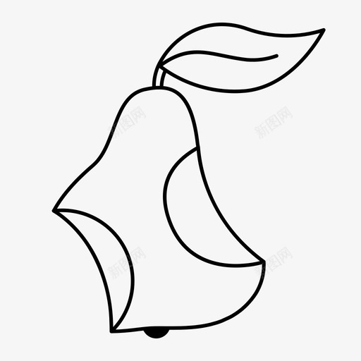 梨果咬心吃svg_新图网 https://ixintu.com 梨果 咬心