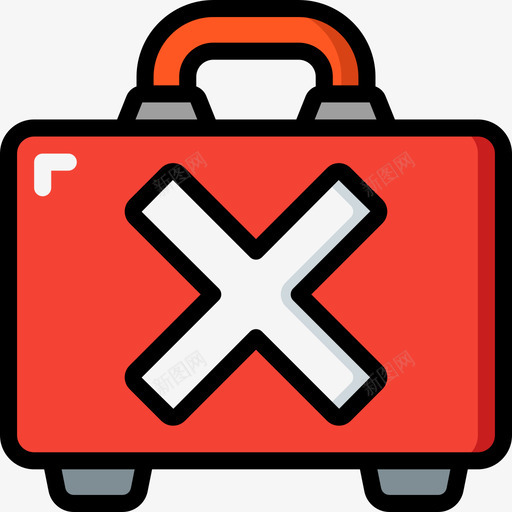 行李箱行李4线性颜色svg_新图网 https://ixintu.com 行李箱 行李 线性 颜色