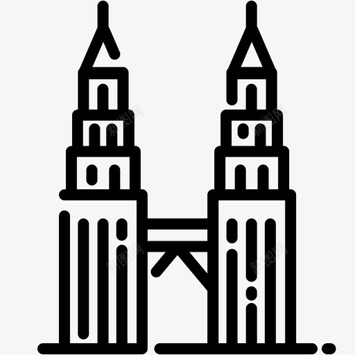 吉隆坡塔吉隆坡地标svg_新图网 https://ixintu.com 吉隆坡塔 吉隆坡 地标 地点 假期