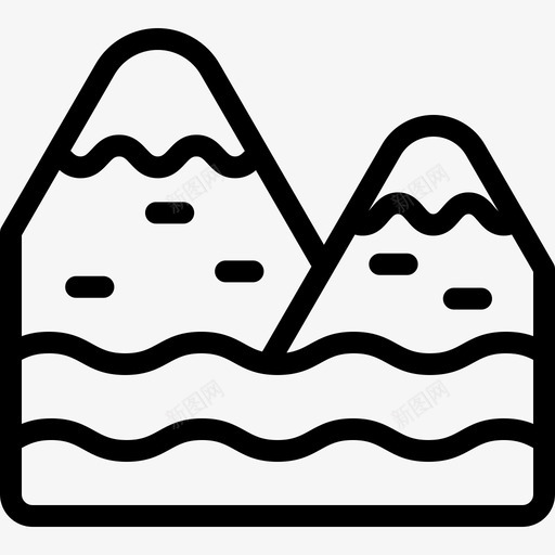 河流自然135线性svg_新图网 https://ixintu.com 河流 自然 线性