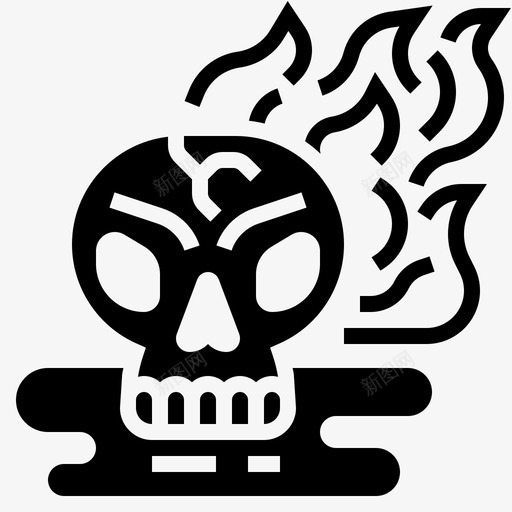 头骨摇滚41雕文svg_新图网 https://ixintu.com 头骨 摇滚 雕文