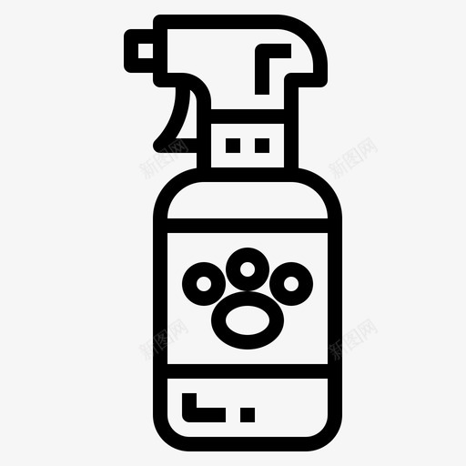 喷雾宠物60线性svg_新图网 https://ixintu.com 喷雾 宠物 线性
