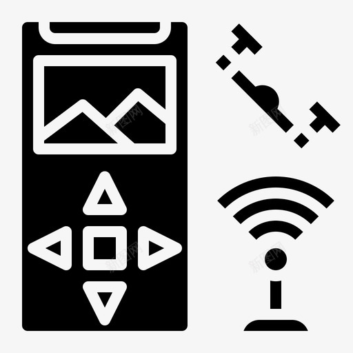 控制装置飞行器2实心svg_新图网 https://ixintu.com 控制 装置 飞行器 实心