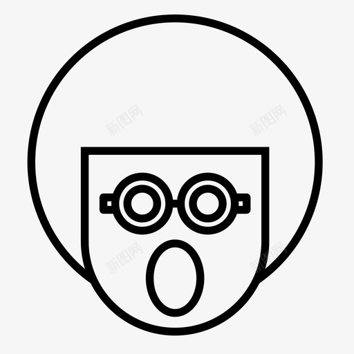 害怕男孩表情svg_新图网 https://ixintu.com 男孩 表情 害怕 书呆子 震惊 1行