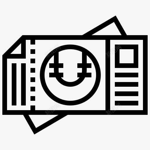 门票棒球元素2直线型svg_新图网 https://ixintu.com 门票 棒球 元素 直线 线型
