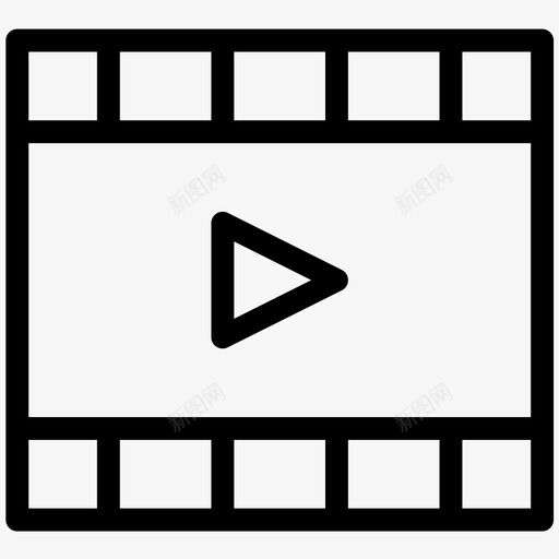 音乐播放器电影院拍板svg_新图网 https://ixintu.com 音乐 播放器 电影院 拍板 电影 多媒体 视频 简单 网络 图标