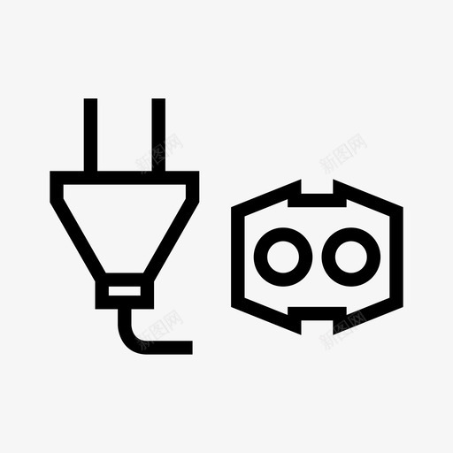 适配器连接器电气svg_新图网 https://ixintu.com 适配器 连接器 电气 插头 插座 电子设备