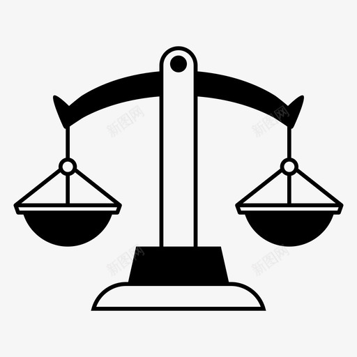 秤公平公正svg_新图网 https://ixintu.com 公平 公正 法律 天平 半秤