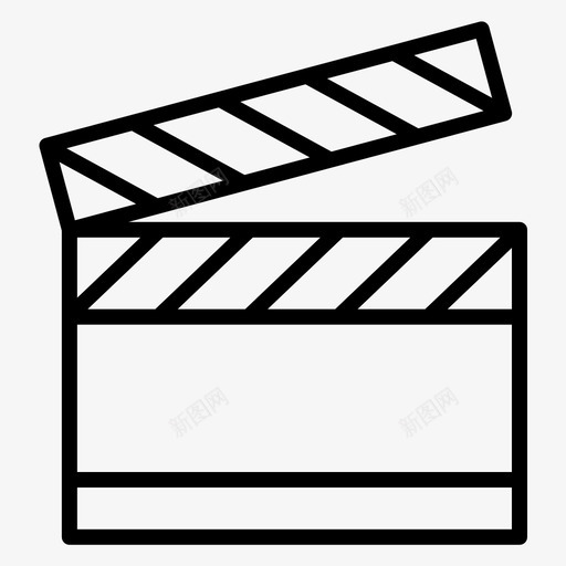 电影电影快板电影石板svg_新图网 https://ixintu.com 电影 快板 石板 生产 复古 多媒体 常规