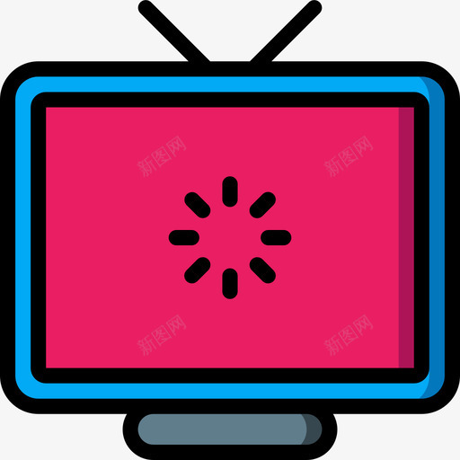 电视屏幕互联网20线性彩色svg_新图网 https://ixintu.com 电视 电视屏 屏幕 互联网 线性 彩色