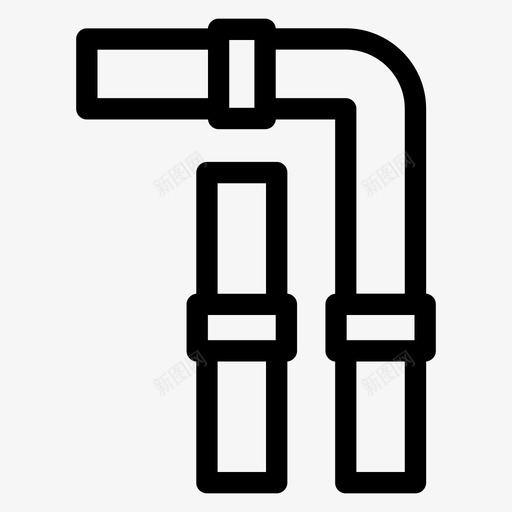 管道结构风管svg_新图网 https://ixintu.com 管道 结构 风管 流量 混合 图标 粗体