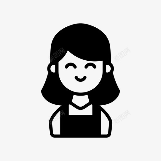 酒保咖啡师女孩svg_新图网 https://ixintu.com 咖啡 酒保 女孩 偶像