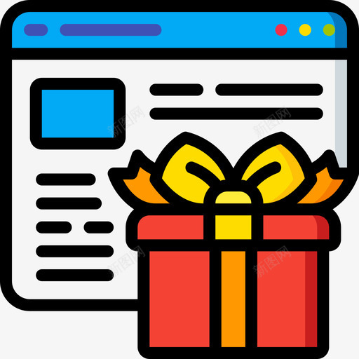 网页礼品18线性颜色svg_新图网 https://ixintu.com 网页 礼品 线性 颜色