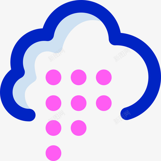 雨天气339彩色svg_新图网 https://ixintu.com 天气 彩色