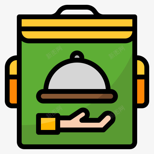 送货箱食品配送83线颜色svg_新图网 https://ixintu.com 送货 货箱 食品 配送 颜色