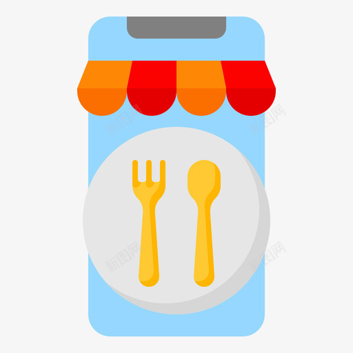 食品应用程序食品配送82扁平svg_新图网 https://ixintu.com 食品 应用程序 配送 扁平