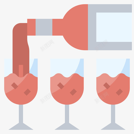 倒酒酒16平的svg_新图网 https://ixintu.com 倒酒 平的
