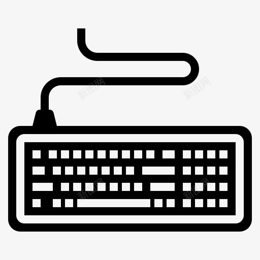 键盘计算机组件8填充svg_新图网 https://ixintu.com 键盘 计算机 组件 填充