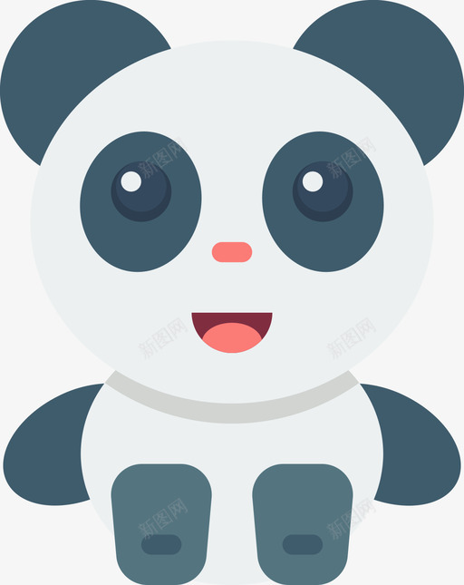 熊猫软玩具平板svg_新图网 https://ixintu.com 熊猫 玩具 平板