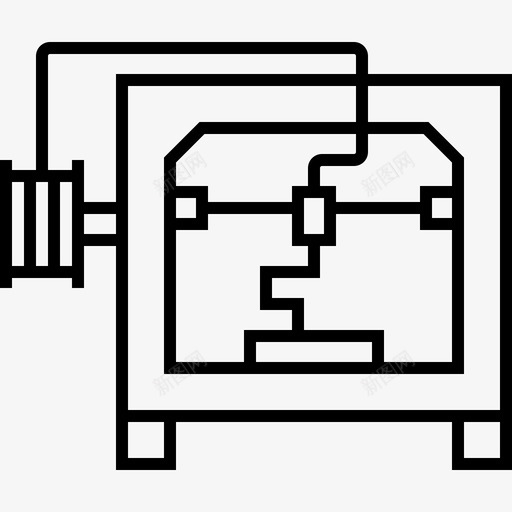3d打印机工业过程47线性svg_新图网 https://ixintu.com 3d 打印机 工业 过程 线性