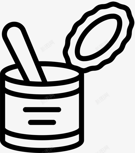 罐头食品世界末日1线性svg_新图网 https://ixintu.com 罐头食品 世界 末日 线性