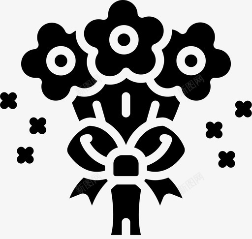 鲜花礼物21填充svg_新图网 https://ixintu.com 鲜花 礼物 填充