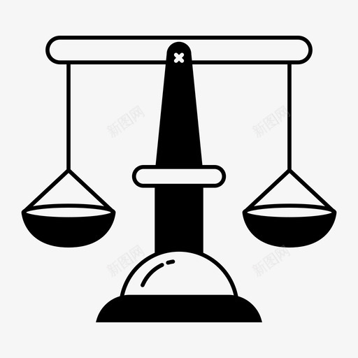 秤公平公正svg_新图网 https://ixintu.com 公平 公正 法律 天平 半秤