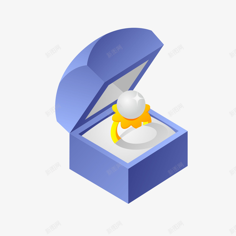 戒指钻石盒3png免抠素材_新图网 https://ixintu.com 戒指 钻石