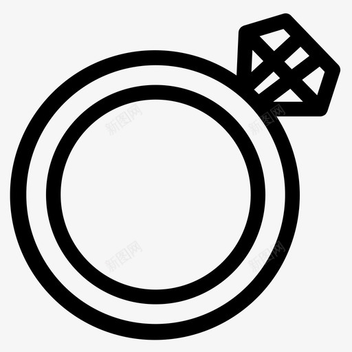 戒指钻石珠宝svg_新图网 https://ixintu.com 戒指 钻石 珠宝 女士 ui 设计