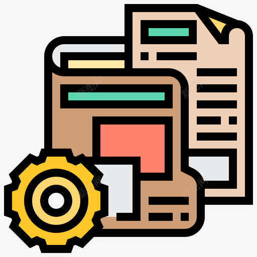 主数据库管理19线性颜色svg_新图网 https://ixintu.com 数据库 管理 线性 颜色