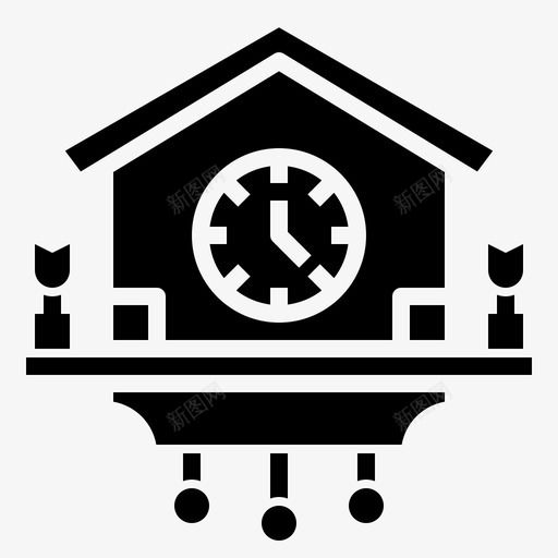 布谷鸟钟德国21填充svg_新图网 https://ixintu.com 布谷鸟 德国 填充