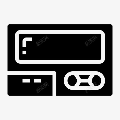 寻呼机回复装置1填充svg_新图网 https://ixintu.com 寻呼机 回复 装置 填充
